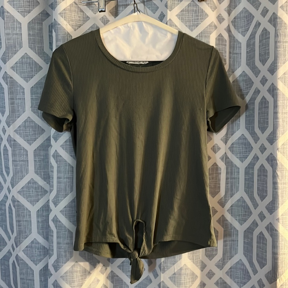 Sage green shirt sleeve t
